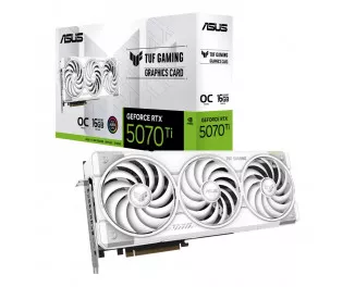Видеокарта ASUS GeForce RTX 5070 Ti TUF Gaming 16GB GDDR7 White OC Edition (TUF-RTX5070TI-O16G-WHITE-GAMING)