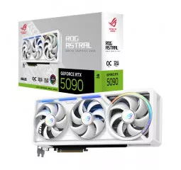 Видеокарта ASUS GeForce RTX 5090 ROG Astral 32GB GDDR7 White OC Edition (ROG-ASTRAL-RTX5090-O32G-WHITE)