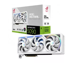 Видеокарта ASUS GeForce RTX 5090 ROG Astral 32GB GDDR7 White OC Edition (ROG-ASTRAL-RTX5090-O32G-WHITE)