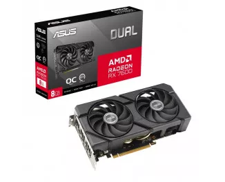 Видеокарта ASUS Radeon RX 7600 Dual EVO OC Edition 8GB GDDR6 (90YV0LD0-M0NA00)