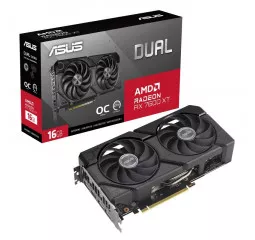 Видеокарта ASUS Radeon RX 7600 XT Dual OC Edition 16GB GDDR6 (DUAL-RX7600XT-O16G)