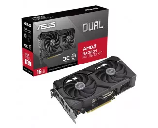Видеокарта ASUS Radeon RX 7600 XT Dual OC Edition 16GB GDDR6 (DUAL-RX7600XT-O16G)