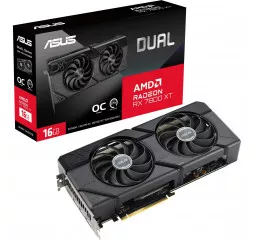 Видеокарта ASUS Radeon RX 7800 XT Dual OC Edition 16GB GDDR6 (DUAL-RX7800XT-O16G)