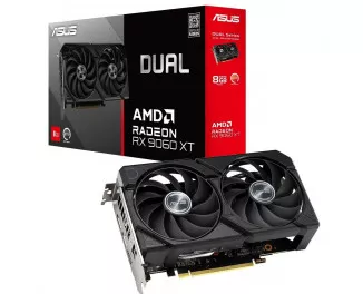 Видеокарта ASUS Radeon RX 9060 XT Dual 8G GDDR6 (DUAL-RX9060XT-8G)