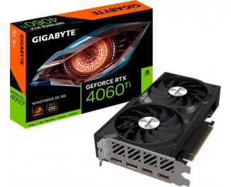 Видеокарта Gigabyte GeForce RTX 4060 Ti WINDFORCE OC 8G (GV-N406TWF2OC-8GD)