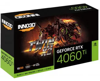 Видеокарта Inno3D GeForce RTX 4060 Ti 16GB TWIN X2 (N406T2-16D6-178055N)
