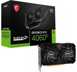 Видеокарта MSI GeForce RTX 4060 Ti VENTUS 2X BLACK 16G OC