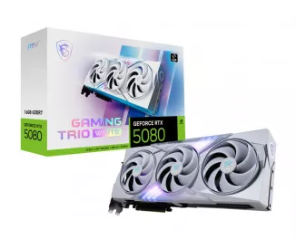 Видеокарта MSI GeForce RTX 5080 16G GAMING TRIO WHITE