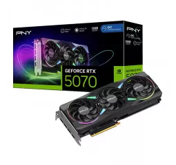 Видеокарта PNY GeForce RTX 5070 12GB ARGB OC Overclocked Triple Fan (VCG507012TFXXPB1-O)