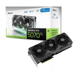 Видеокарта PNY GeForce RTX 5070 Ti 16 GB Overclocked Triple Fan Plus (VCG5071T16TFXPB1-O)