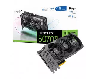 Видеокарта PNY GeForce RTX 5070 Ti 16GB OC Overclocked Triple Fan (VCG5070T16TFXPB1-O)