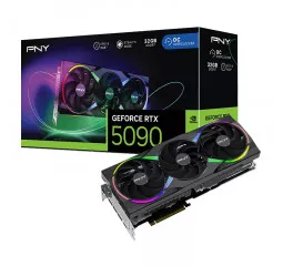 Видеокарта PNY GeForce RTX 5090 32GB ARGB OC Overclocked Triple Fan (VCG509032TFXXPB1-O)