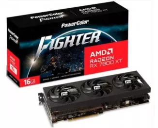Видеокарта PowerColor Radeon RX 7800 XT 16GB GDDR6 Fighter (RX 7800 XT 16G-F/OC)