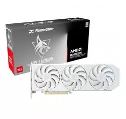 Відеокарта PowerColor Radeon RX 9060 XT 16GB GDDR6 Hellhound Spectral White (RX9060XT 16G-L/OC/WHITE)