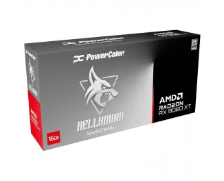 Видеокарта PowerColor Radeon RX 9060 XT 16GB GDDR6 Hellhound Spectral White (RX9060XT 16G-L/OC/WHITE)