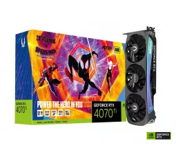 Видеокарта ZOTAC GeForce RTX 4070 Ti AMP AIRO SPIDER-MAN: Across the Spider-Verse Bundle (ZT-D40710F-10SMP)