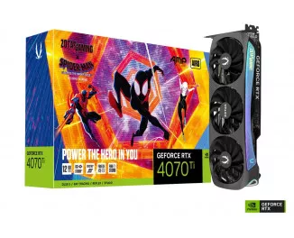 Видеокарта ZOTAC GeForce RTX 4070 Ti AMP AIRO SPIDER-MAN: Across the Spider-Verse Bundle (ZT-D40710F-10SMP)