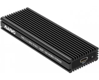 Внешний карман Maiwo для M.2 SSD NVMe (PCIe) / M.2 SSD SATA - USB 3.1 Type-C (K1687P2)