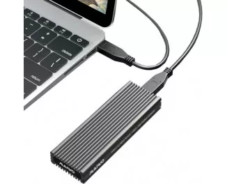Внешний карман Maiwo для M.2 SSD NVMe (PCIe) / M.2 SSD SATA - USB 3.1 Type-C (K1687P2)