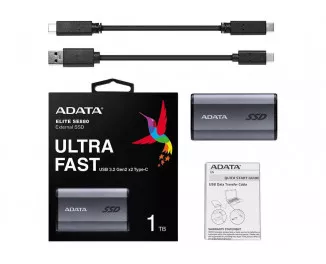 Зовнішній SSD накопичувач 1 TB ADATA Elite SE880 (AELI-SE880-1TCGY)