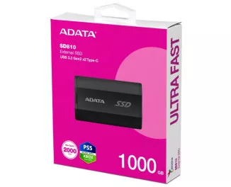 Внешний SSD накопитель 1 TB ADATA SD810 (SD810-1000G-CBK)