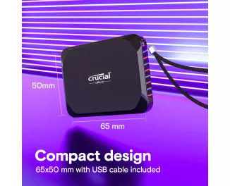 Зовнішній SSD накопичувач 1 TB Crucial X9 (CT1000X9SSD9)