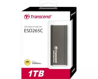 Зовнішній SSD накопичувач 1 TB Transcend ESD265C Iron Gray (TS1TESD265C)