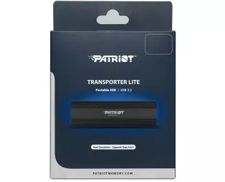 Зовнішній SSD накопичувач 2 TB Patriot Transporter Lite Black (PTPL2TBPECB)
