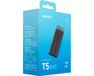 Внешний SSD накопитель 2 TB Samsung T5 Shield (MU-PH2T0S/EU)