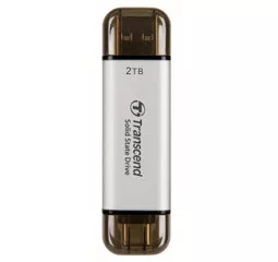 Внешний SSD накопитель 2 TB Transcend ESD310 Silver (TS2TESD310S)