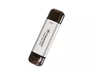 Зовнішній SSD накопичувач 2 TB Transcend ESD310 Silver (TS2TESD310S)