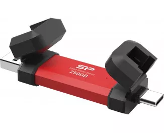 Внешний SSD накопитель 250Gb Silicon Power DS72 Red (SP250GBUC3S72VPR)