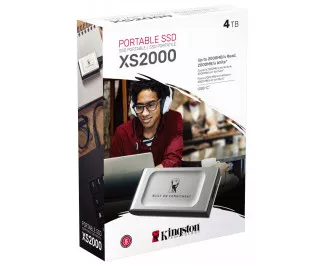Внешний SSD накопитель 4 TB Kingston XS2000 Silver (SXS2000/4000GA)