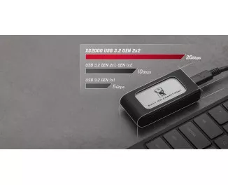 Зовнішній SSD накопичувач 500Gb Kingston XS2000 Silver (SXS2000/500GA)