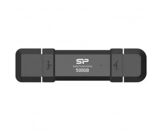 Внешний SSD накопитель 500Gb Silicon Power DS72 Black (SP500GBUC3S72VPK)
