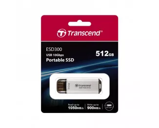 Внешний SSD накопитель 512Gb Transcend ESD300 Silver (TS512GESD300S)