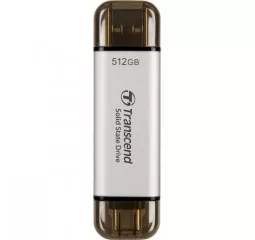Внешний SSD накопитель 512Gb Transcend ESD310 Silver (TS512GESD310S)