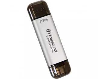 Зовнішній SSD накопичувач 512Gb Transcend ESD310 Silver (TS512GESD310S)