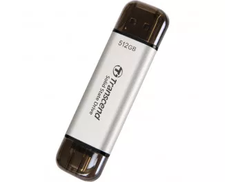 Зовнішній SSD накопичувач 512Gb Transcend ESD310 Silver (TS512GESD310S)