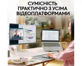 Web камера Logitech Brio 100 Full HD Webcam Off-White (960-001617)