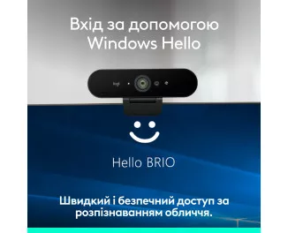 Web камера Logitech Brio 4K Ultra HD Black (960-001723)