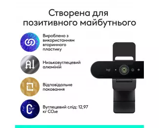 Web камера Logitech Brio 4K Ultra HD Black (960-001723)