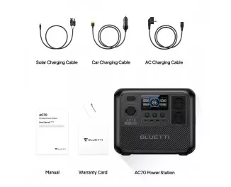 Зарядная станция BLUETTI AC70 768Wh | 1000W