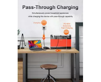 Зарядная станция CTECHi GT1500 1210Wh | 1200W Orange