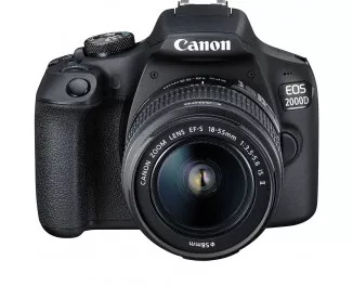 Зеркальный фотоаппарат Canon EOS 2000D kit (18-55mm) IS II (2728C003AA)