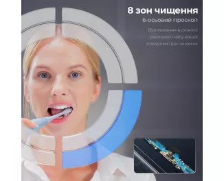 Зубная электрощетка Oclean X Pro Digital Glamour Silver (6970810552560)