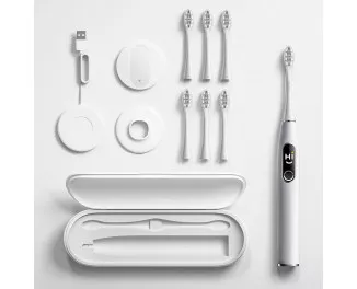 Зубная электрощетка Oclean X Pro Elite Set Limestone Grey (6970810552089)
